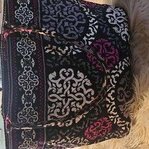 Vera Bradley Pink & Black Mini Tote Bag Purse